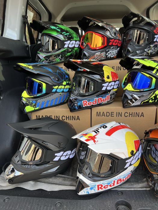 Шлем кроссовый эндуро новый S M L XL