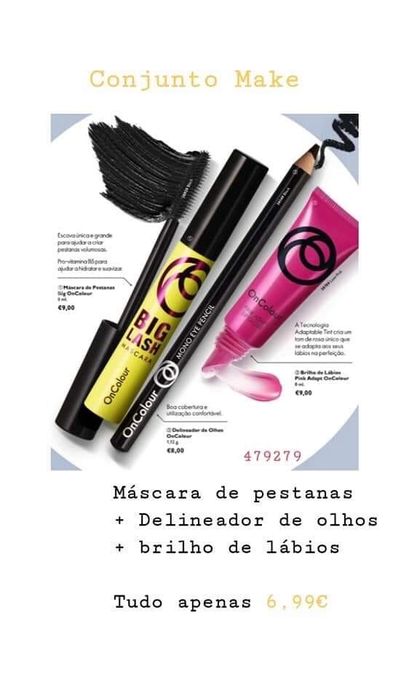 Maquilhagem (Máscara + Lápis + Brilho)