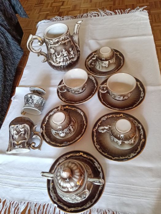 Conjunto de chá muito antigo