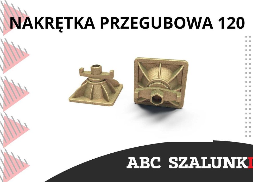 Nakrętka przegubowa 120 x120 nakrętka szalunkowa ściąg ankra