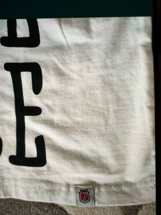 Koszulka biała t-shirt biały napisy Russe Service RusseService L