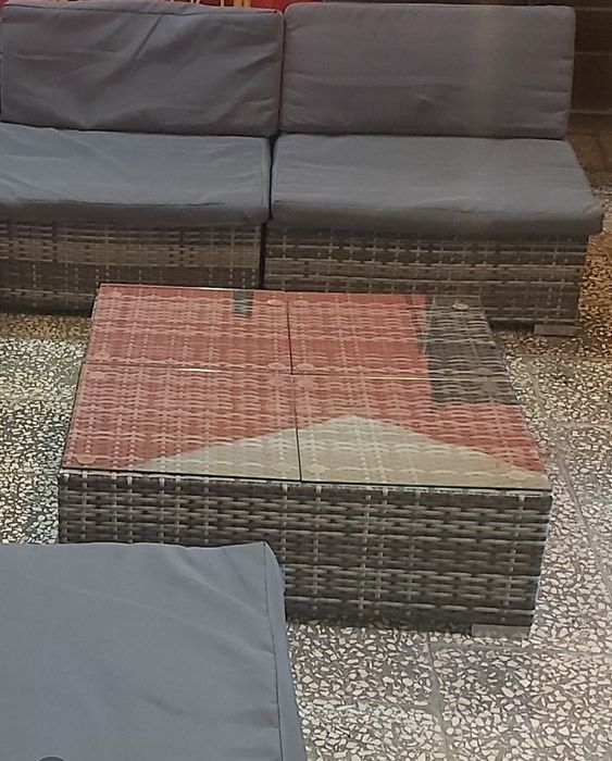 Zestaw ogrodowy tarasowy rattanowy ratan balkon altanka ogród taras