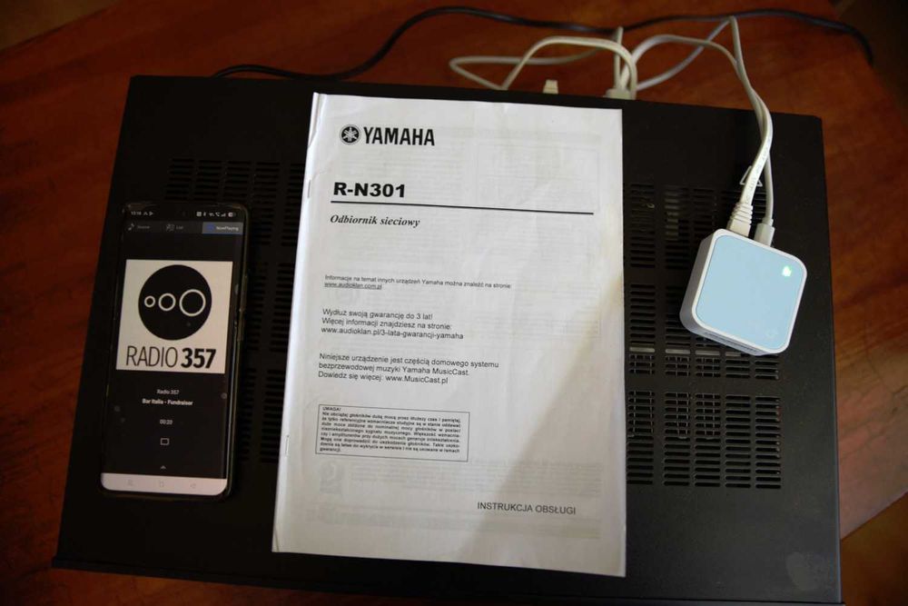 Wzmacniacz, amplituner sieciowy Yamaha R-N301 + wifi TP link
