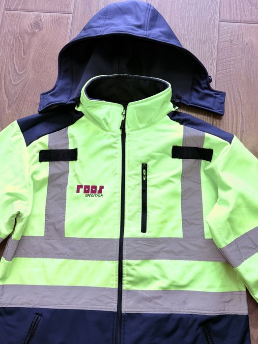 Тепла робоча куртка softshell зі світловідбивними елементами, розмір L