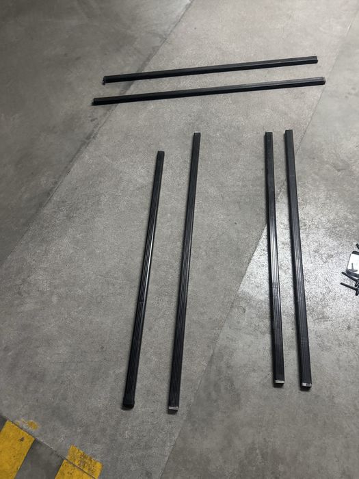 Barras thule quadradas de 120 cm e 130