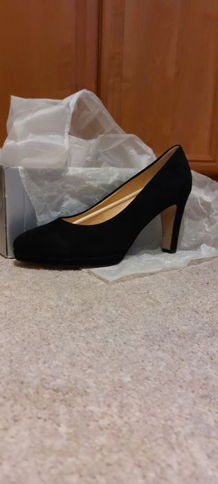 Nowe szpilki Gabor zamszowe studniówka bal