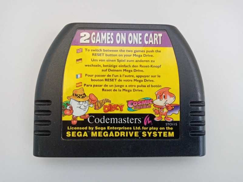 Fantastic Dizzy + Cosmic Spacehead Sega Mega Drive