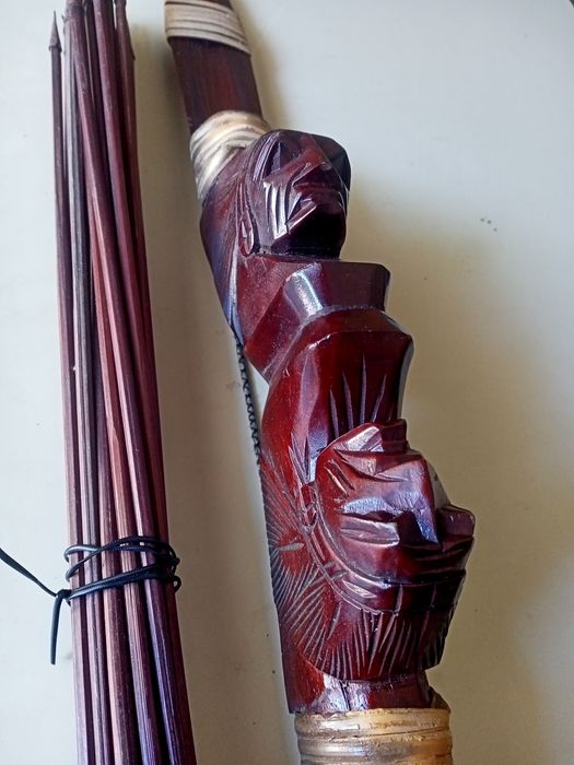 Arco flexas caça cetas artesanato antiguidades