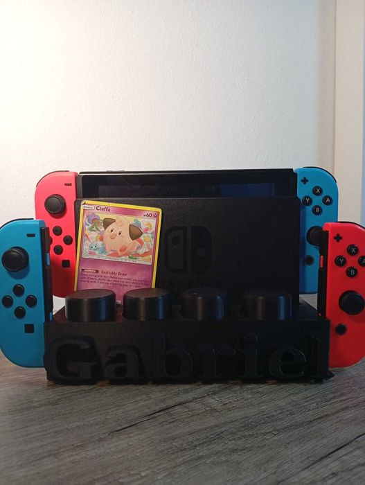 Caixa para doc de nintendo switch, com 4 caixas de jogos de oferta
