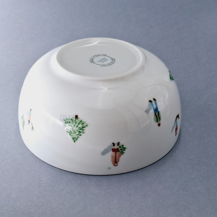 piękna porcelanowa misa salaterka patera boże narodzenie zima chioinka