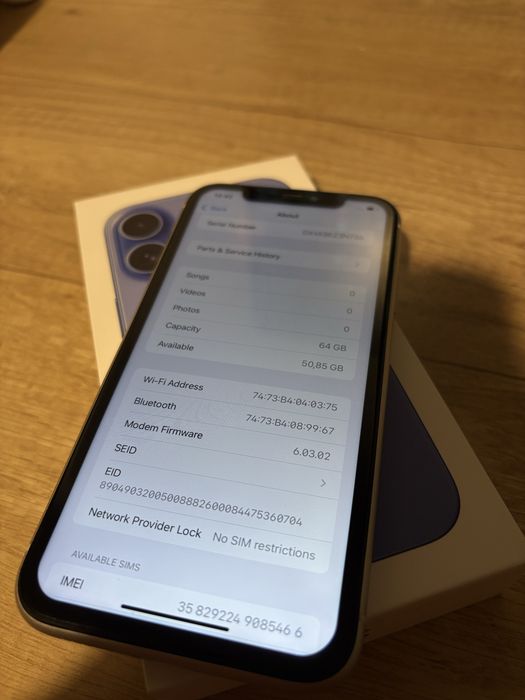 Iphone 11 64gb bialy
