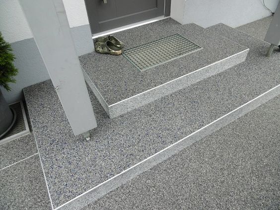 Kamienny dywan żywica schody tarasy balkony garaż
