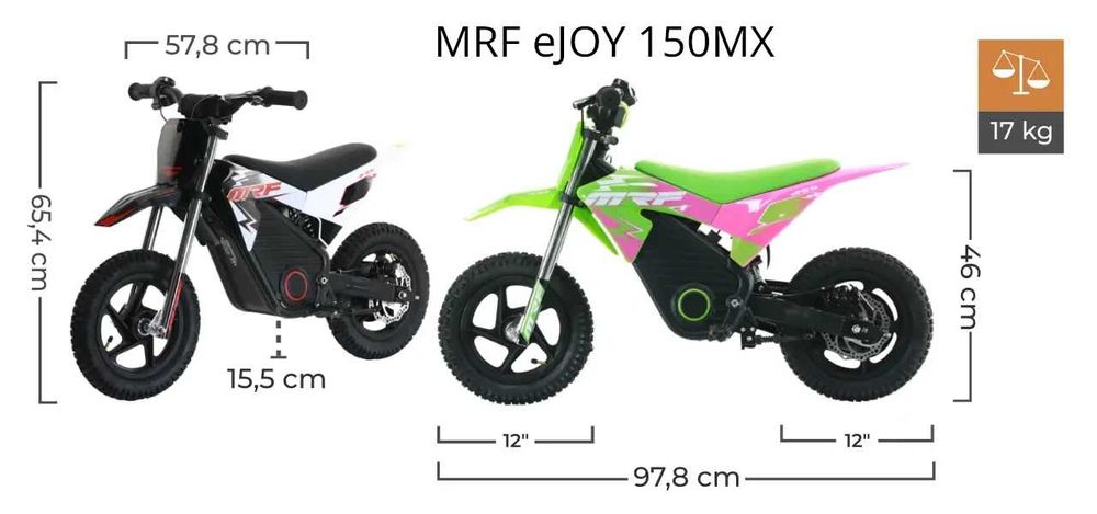MRF eJOY motocykl elektryczny dla dziecka
