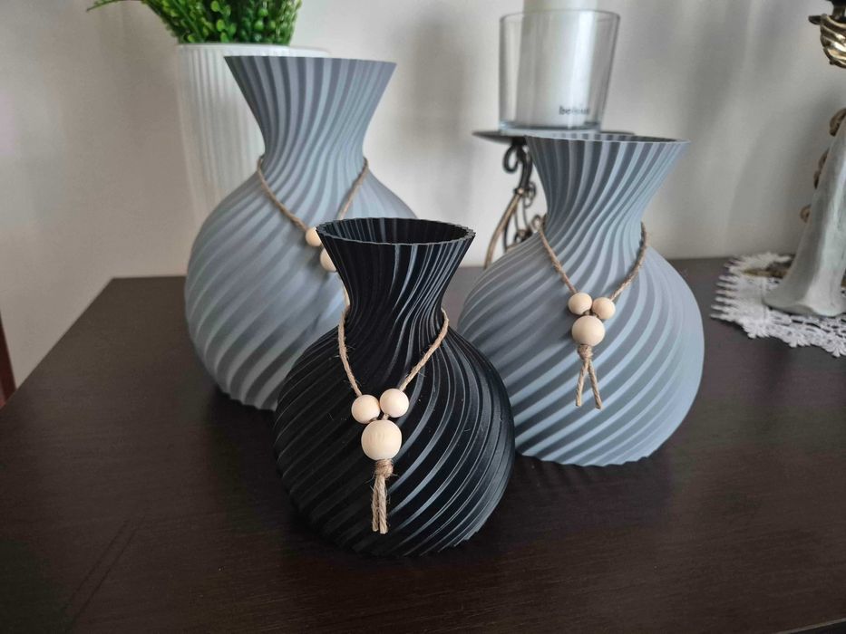 Wazon dekoracyjny 3D na kwiaty sztuczne/suche/LEGO