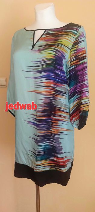 Tunika jedwab XL/XXL,ombre,inditex,vintage