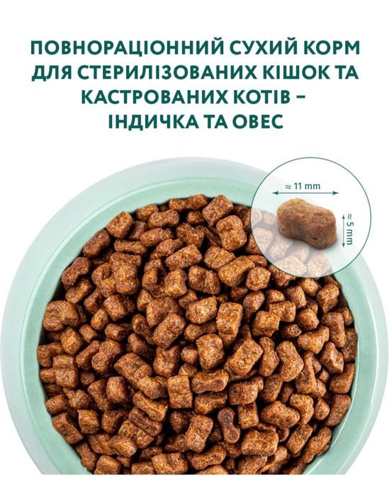 Корм для котов Оптимил Optimeal Sterilised с индейкой 4кг