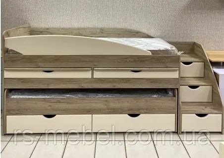 Двоповерхове двухярусне ліжко видвижне