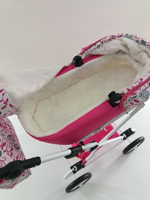 Wózek Dla Lalek Głęboki Nowy Solidny i Wytrzymały Gwarancja 24 miesiąc