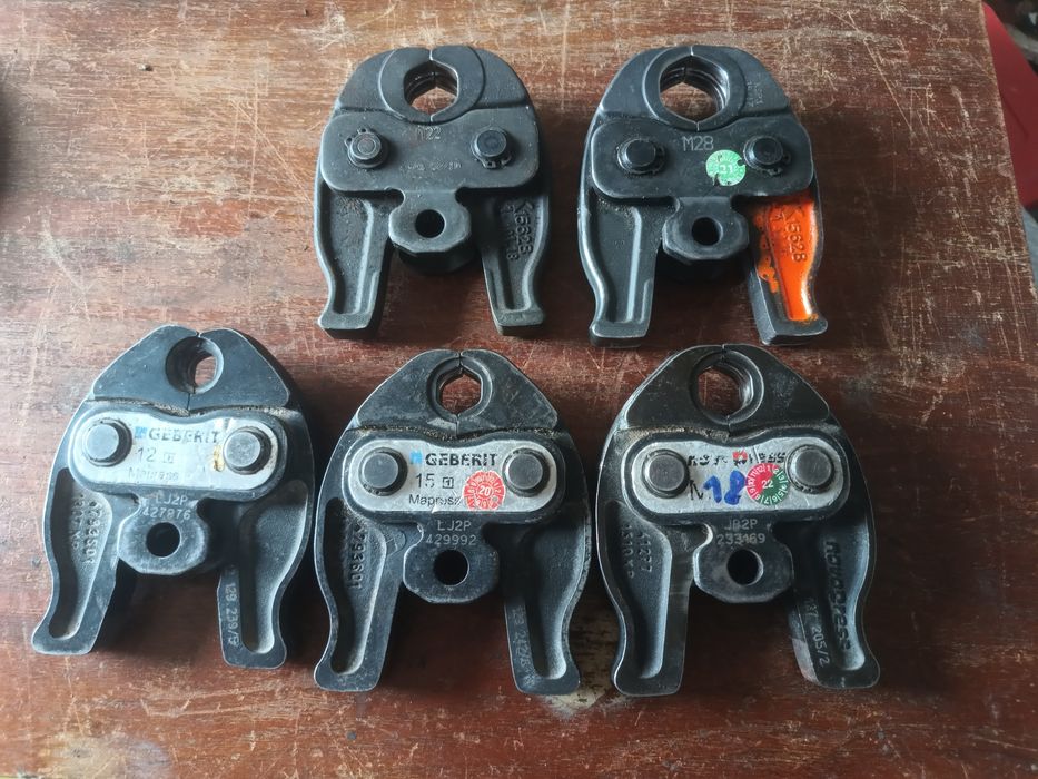 Szczeki zaciski rems geberit novopress uponor M,V,U,TH.