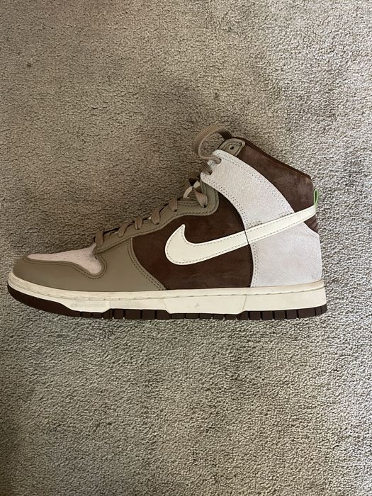 Nike dunk hight light chocolate
