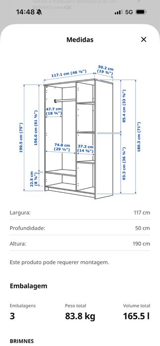 Armario branco com espelho - ESTA DISPONIVEL