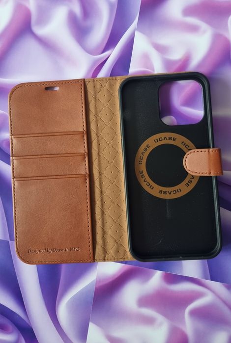 Ocase Etui 2w1 do iPhone 14 Pro Max – Brązowe