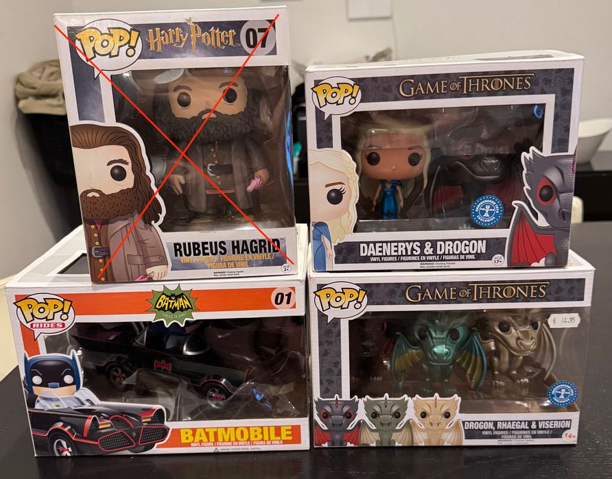 Colecção Funko Pop - Star Wars, Marcel, DC, Disney, Game of Thrones et