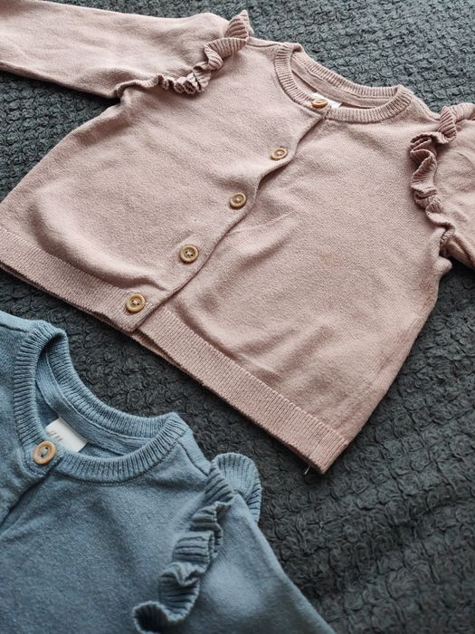 2x sweterek dla dziewczynki HM r. 68