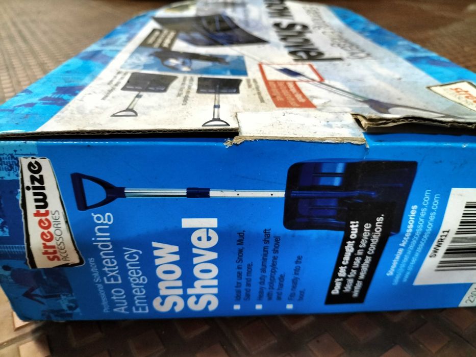 Pá de neve extensível