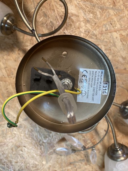 Lampa sufitowa żyrandol kwiatowy