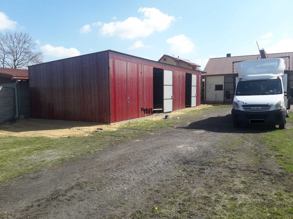 Garaż blaszany 7x6 - Hala -Garaże Blaszane -Wiata -Magazyn -GRZYWSTAL