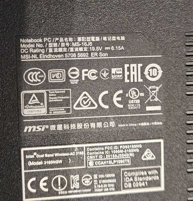 Laptop MSI GL62 6QD