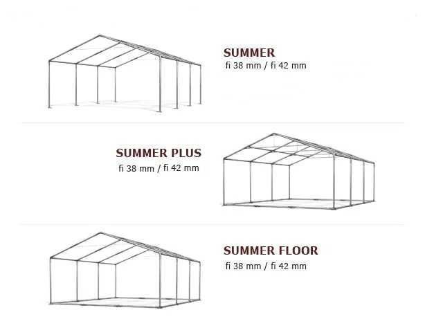 5x6x2m Namiot przemysłowy handlowy pełne boki Tanio sezonowy S PE DAS