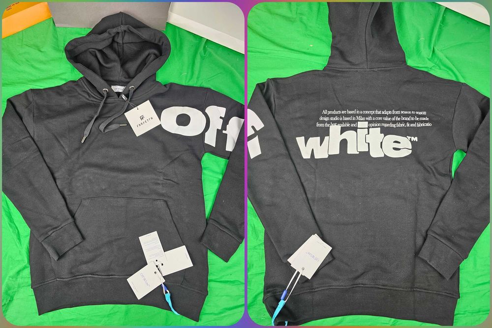 Bluza męska z kapturem Ultra Premium Off White OUTLET