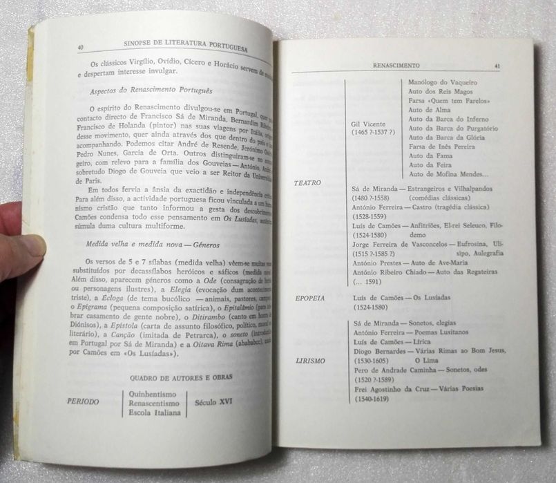 Livro Sinopse de Literatura Portuguesa