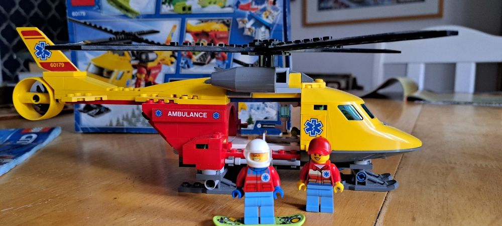 LEGO city helikopter ratunkowy 60179, KOMPLETNY używany