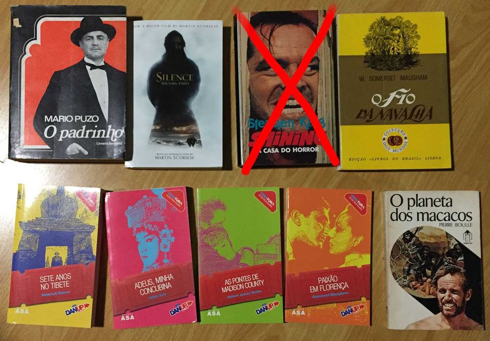 Lote de livros de literatura estrangeira
