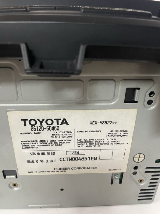 Radio GPS Toyota KDJ120