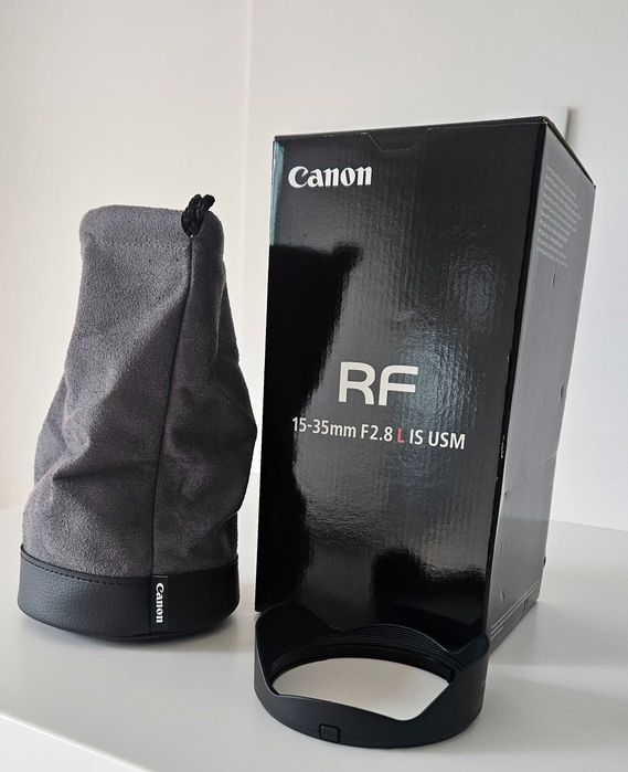Canon RF 15-35 L 2.8: Parasol Lente /Estojo /Caixa vazia