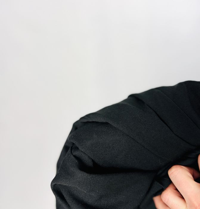 Czarne spodnie z szeroką nogawką XS 34