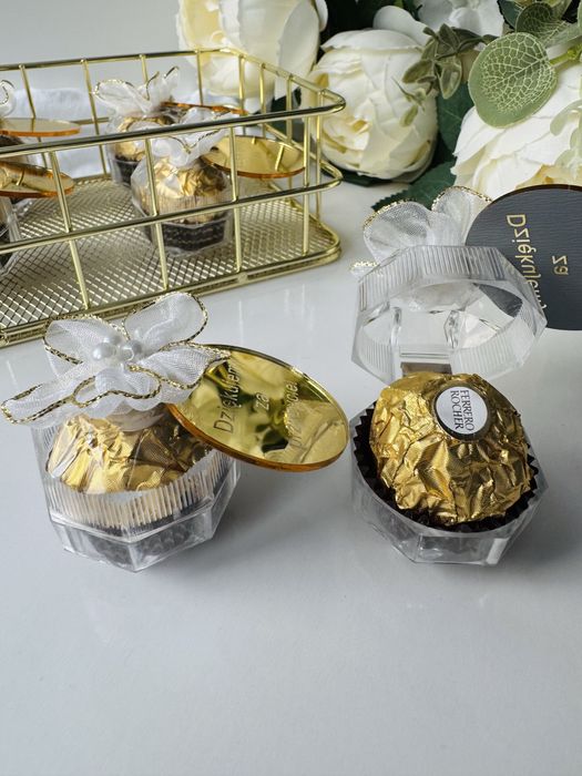 Pudełko mini lux upominki podziękowania dla gości wesele ślub komunia