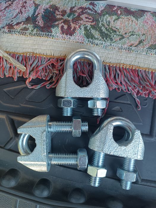 Жимки.Зажим для троса,каната, дугообразного типа / оцинкованный / DIN