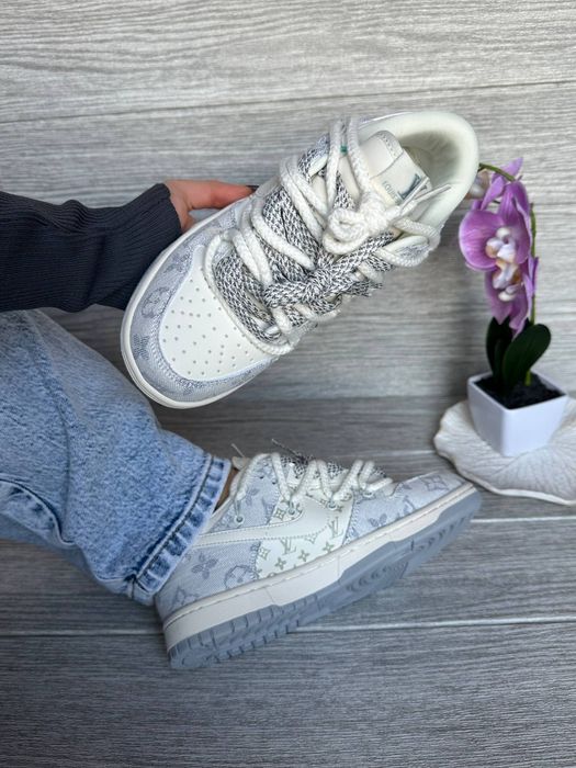 36-45 Nike SB Dunk x Louis Vuitton White Grey