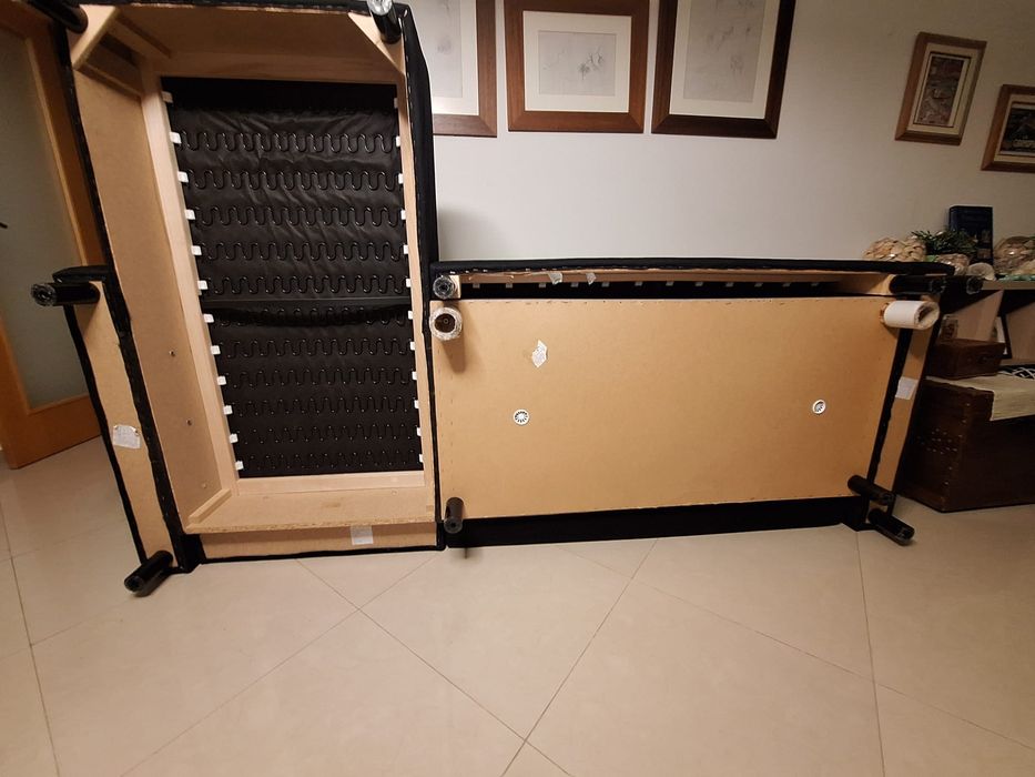 Sofá cama preto Ikea