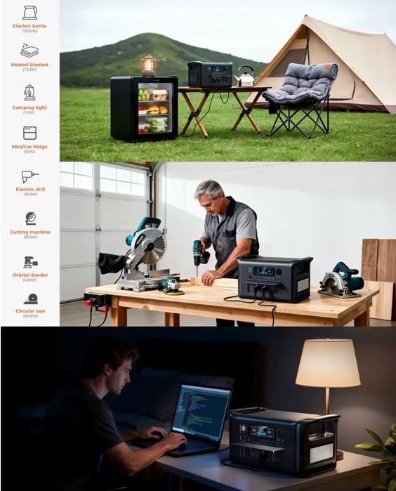 Нова станція 1800W/ 1024Wh / LiFePO4 / БДЖ/UPS/ зарядка за 1 год