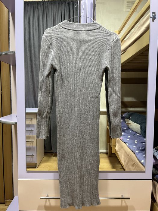 довга сукня  в рубчик