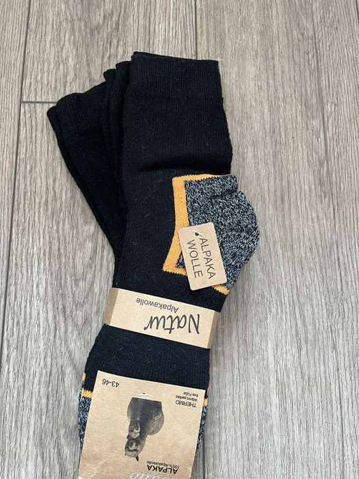 Skarpety męskie wełniane z alpaki 3 pary 30 zł