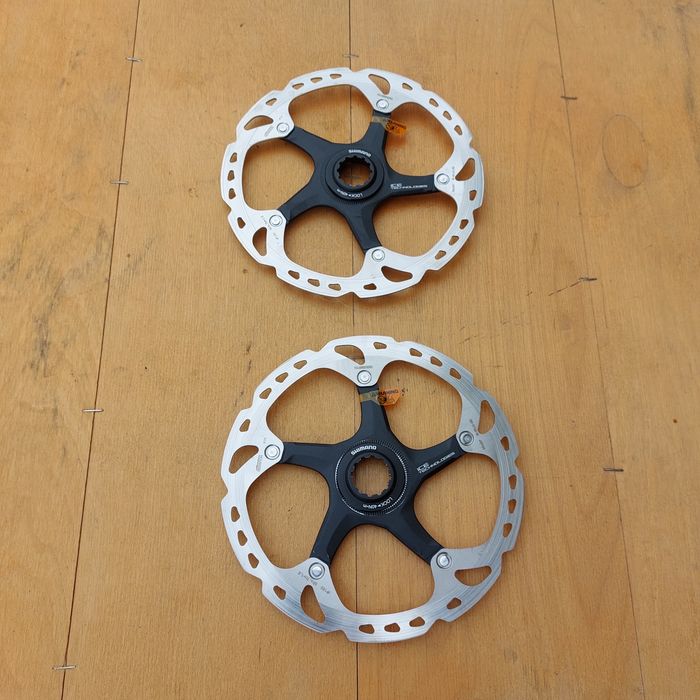 Jak Nowe 2x Tarcze hamulcowe Shimano XTR SM-RT98-M 180mm ICE Technologies Centerlock