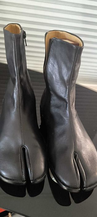 Ботинки Maison Margiela Tabi Чоботи Сапоги шкіряні Maison Margiela