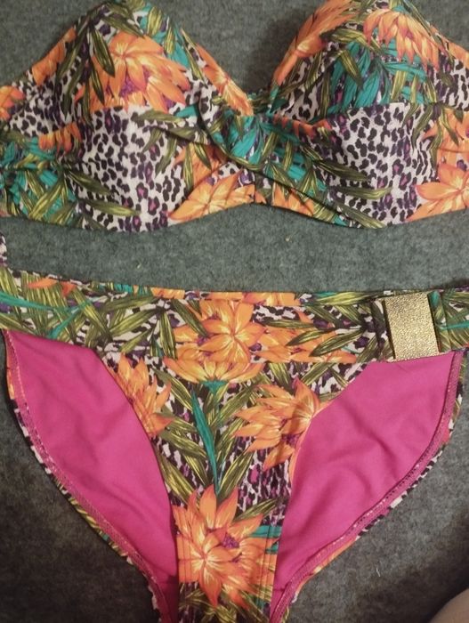 Суперовый раздельный купальник монокини  в орнамент Ocean Clu